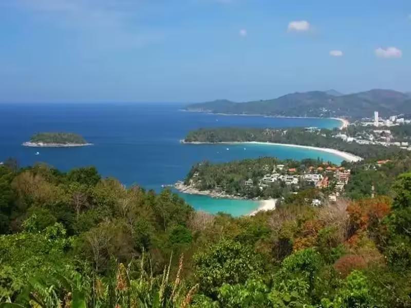 Spectacular view from Karon Viewpoint overlooking Kata Noi, Kata and Karon beaches